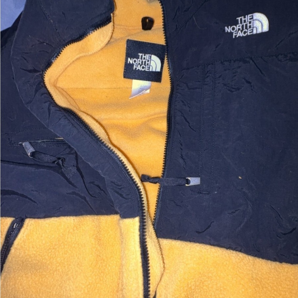 The North Face Black and Gold Fleece Jacket